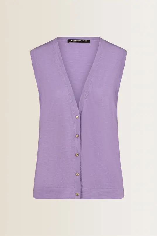Mouwloze cardigan