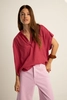 Mouwloze katoenen blouse