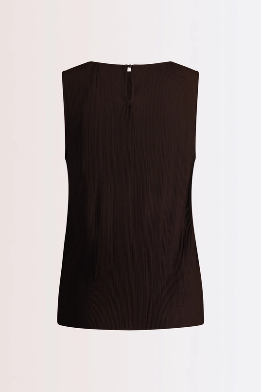 Mouwloze plissé top