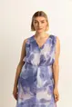 Mouwloze top met print