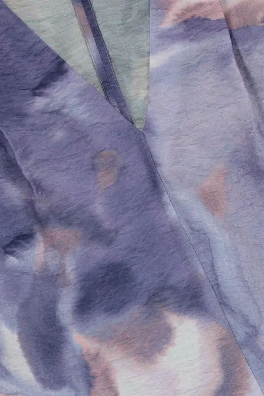 Mouwloze top met print