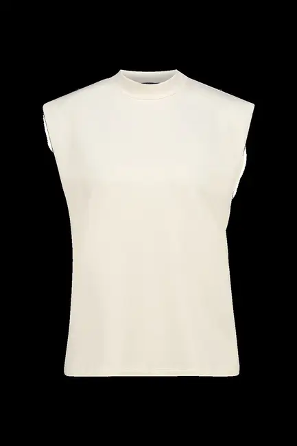 Mouwloze turtleneck top