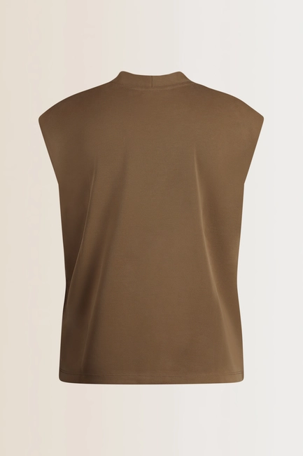 Mouwloze V-hals top
