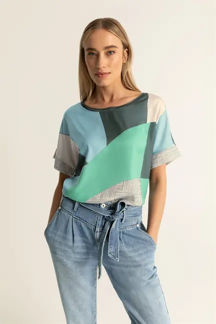 Multicolour print top