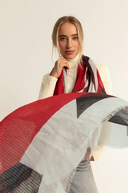 Multicolour sjaal