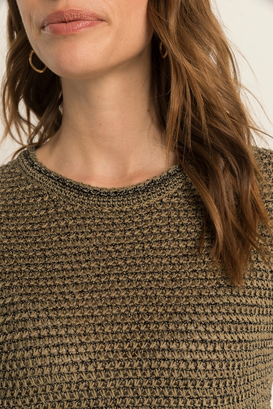 Opengebreide top