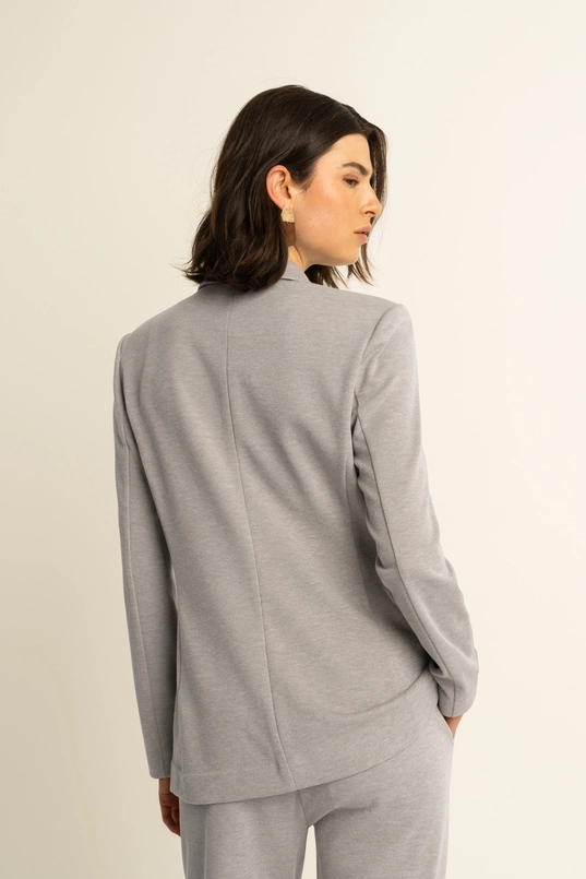 Pique geweven blazer