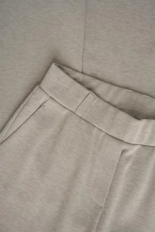 Piqué geweven broek