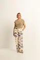 Pull-on broek multicolour print