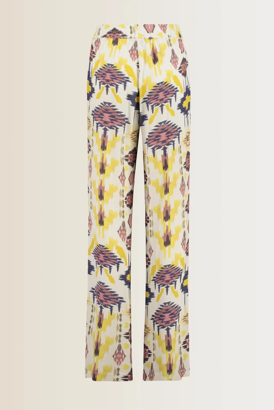 Pull-on broek multicolour print