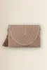 Raffia clutch