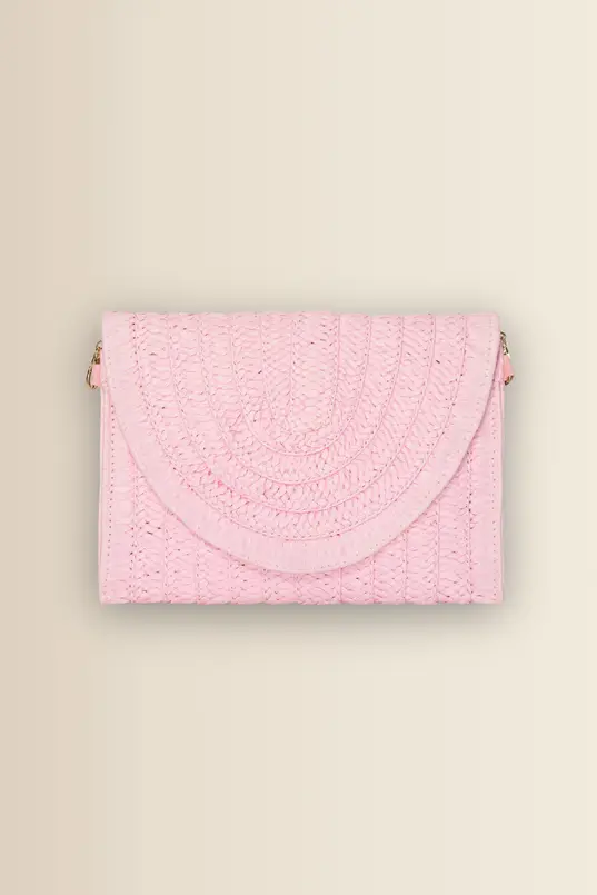Raffia clutch