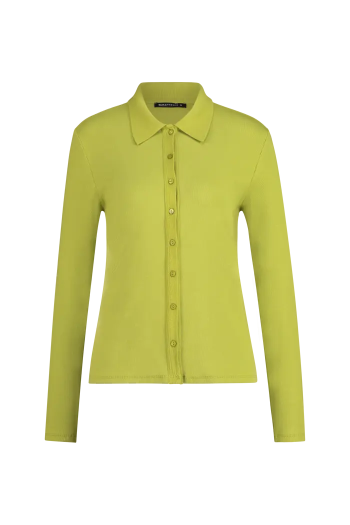Ribjersey cardigan