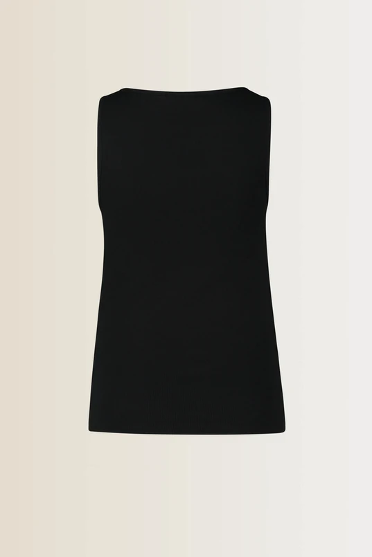 Ribtop met cut-out detail