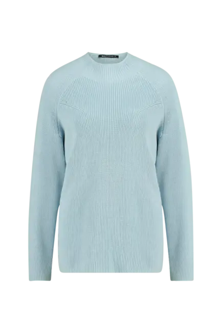 Ribtrui met turtleneck