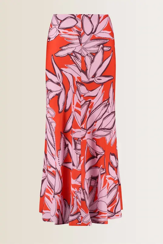 Rok met bloemprint