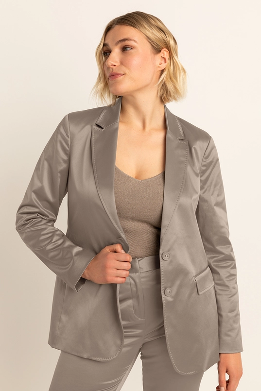 Satijnachtige blazer