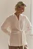 Satijnlook blouse met strikdetail