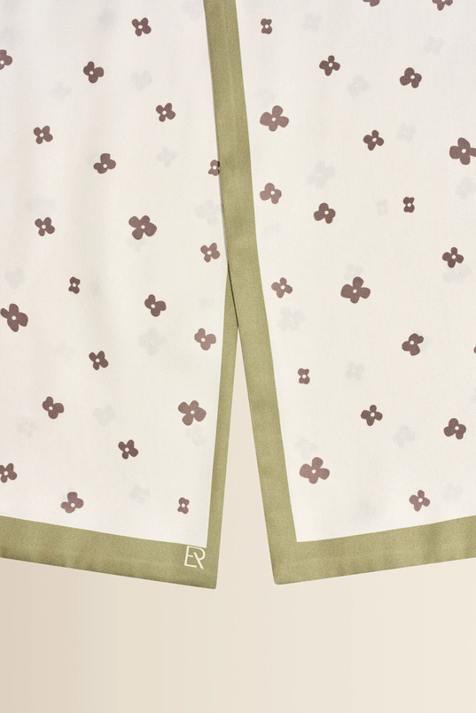 Shawl met bloemendessin