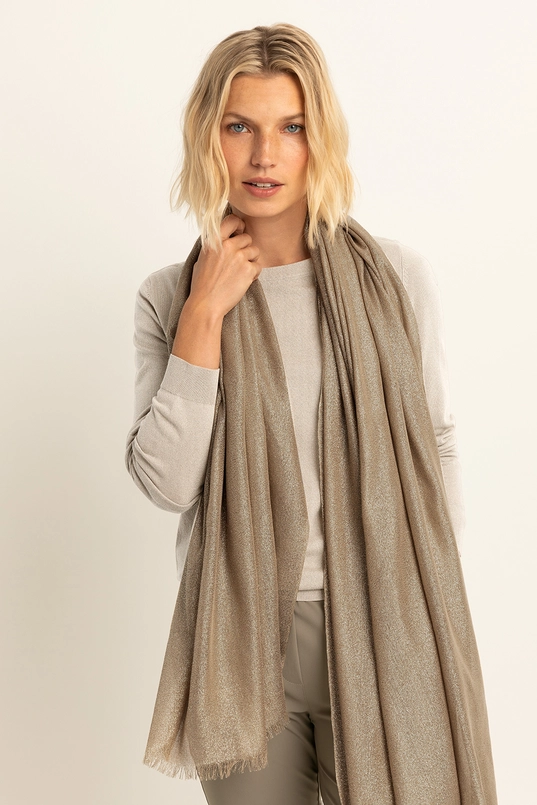 Shawl met lurex