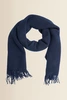 Shawl met ribstructuur
