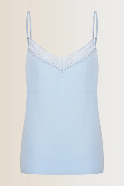 Singlet met kantdetail