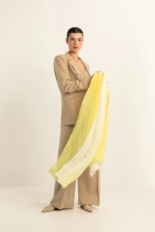 Sjaal dip-dyed