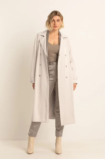 Soepelvallende trenchcoat