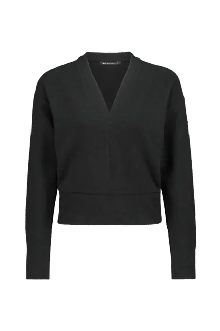 Stretch bouclé sweatertop