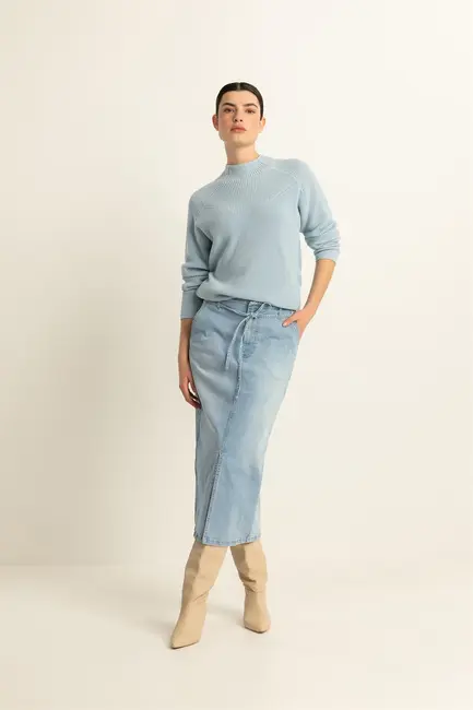 Stretch denim rok