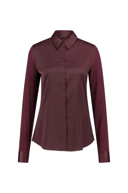 Stretch overhemdblouse