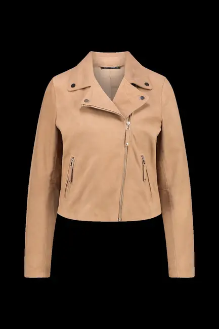 Suede biker jacket