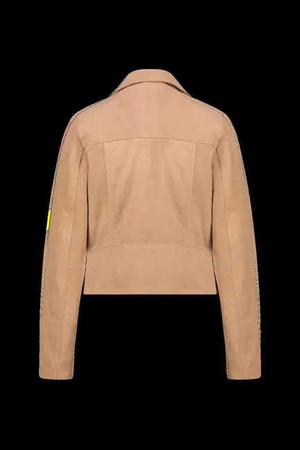 Suede biker jacket