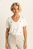 T-shirt met borduursels