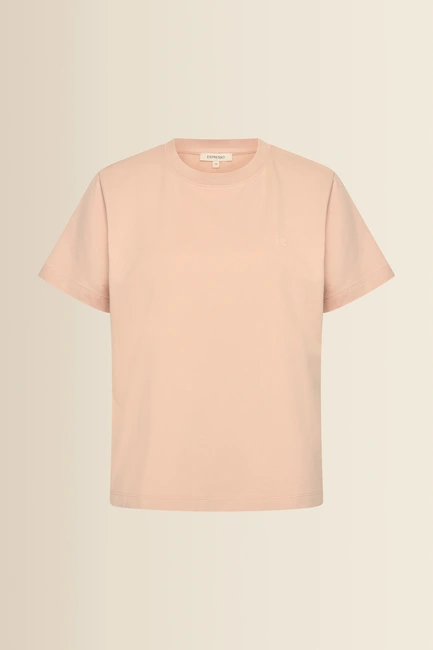 T-shirt met borstlogo