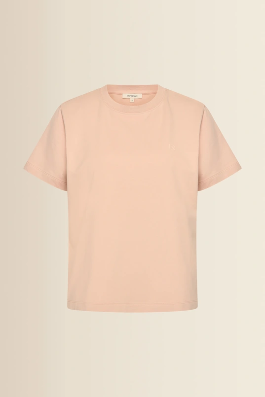 T-shirt met borstlogo