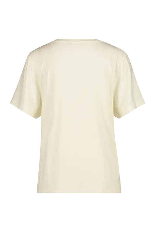 T-shirt met flockprint