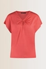 T-shirt met keyhole detail