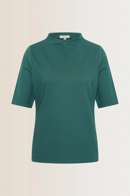T-shirt met mockneck