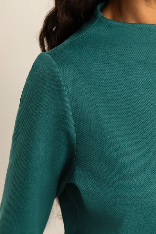 T-shirt met mockneck