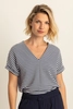 T-shirt met V-hals