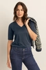 T-shirt met V-hals