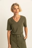 T-shirt met V-hals