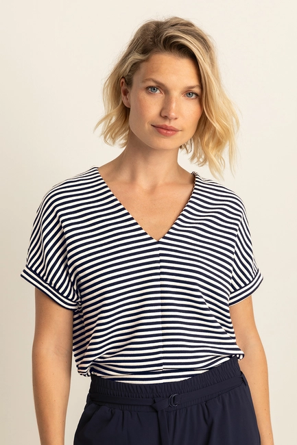 T-shirt met V-hals
