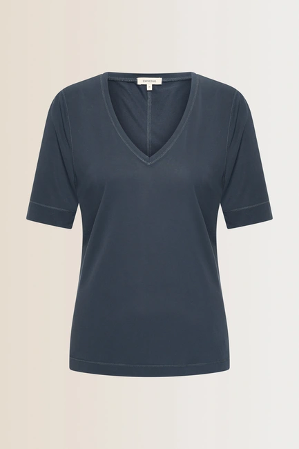 T-shirt met V-hals