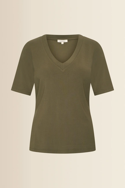 T-shirt met V-hals