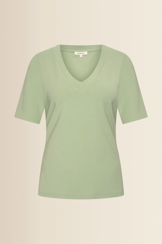 T-shirt met V-hals