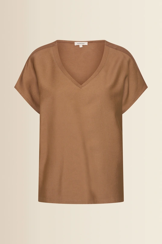 T-shirt met V-hals