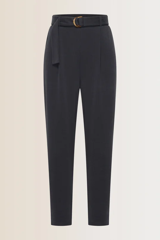 Tapered broek met plooien