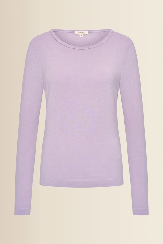 Tee long sleeve wool look